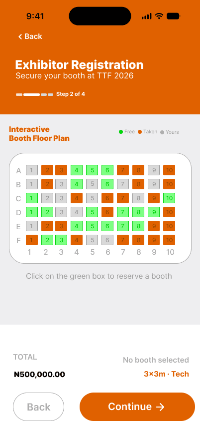 Vendurah Mobile App Registration